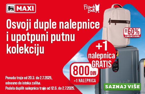 Osvoji DUPLE nalepnice i upotpuni putnu kolekciju - akcija traje do 2. jula, iskoristi MAXImalno!